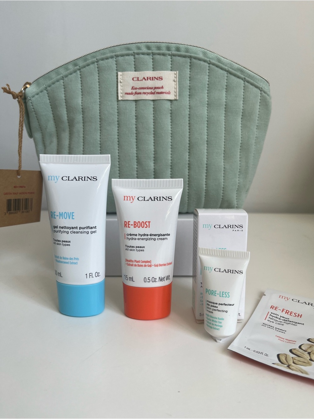 My Clarins RE-BOOST Hydr-energizing Cream & RE-MOVE Cleansing Gel Set